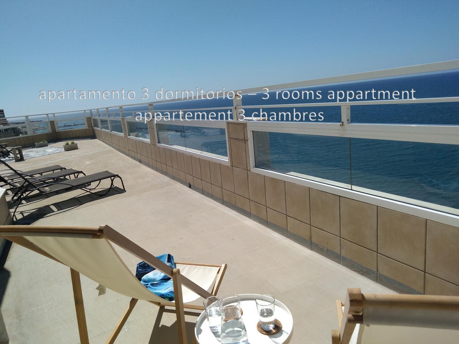 Increible Atico Con Vistas A La Bahia De Almería Exterior foto