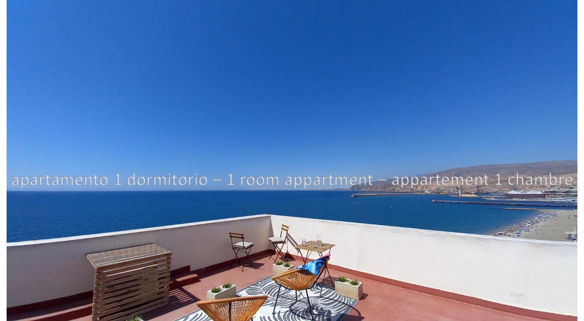 Increible Atico Con Vistas A La Bahia De Almería Exterior foto